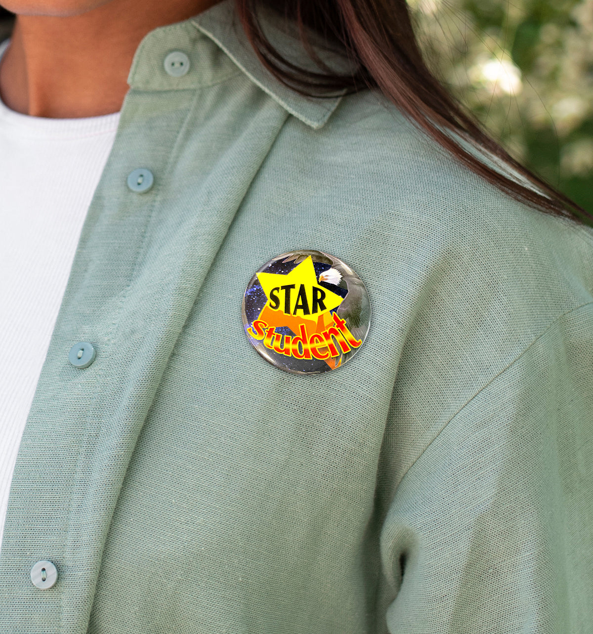 Star Student Buttons Student Of The Year Reward Buttons Pin Badges