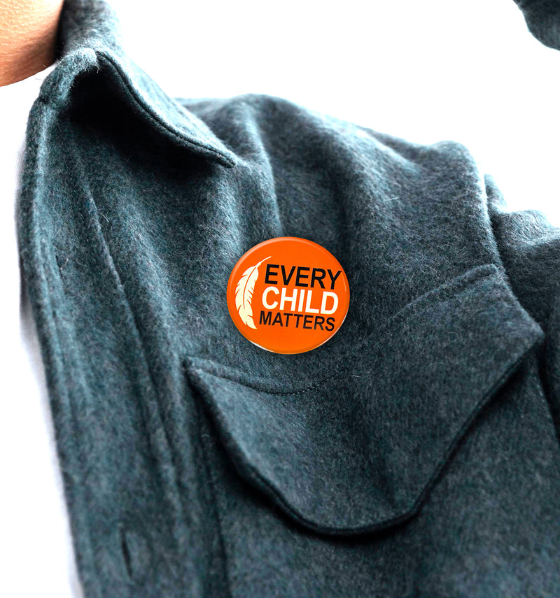 Round Button (Every Child Matters - Feather)