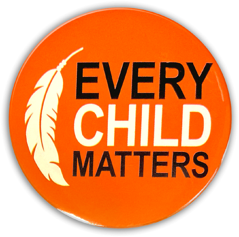 Round Button (Every Child Matters - Feather)