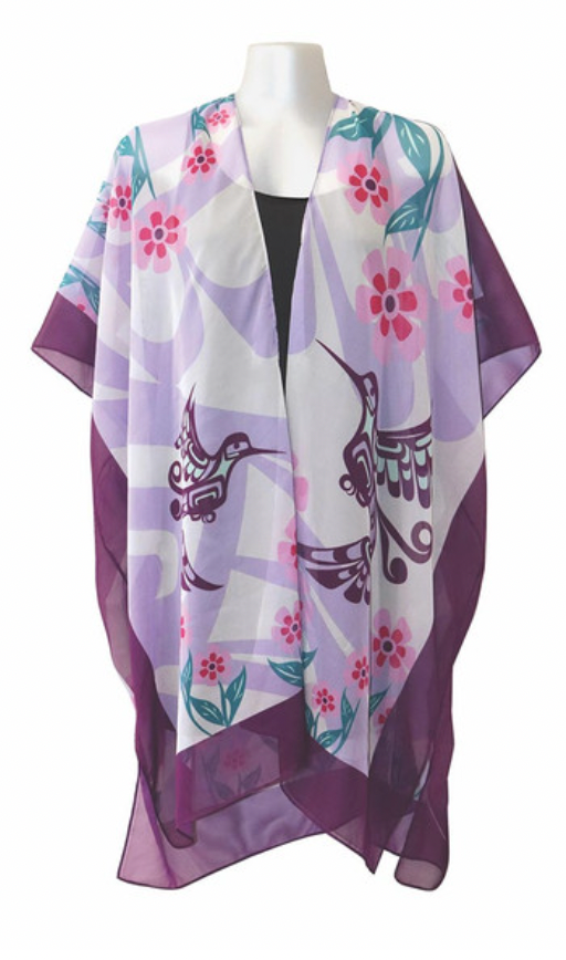 Sheer Fashion Wrap - Hummingbird