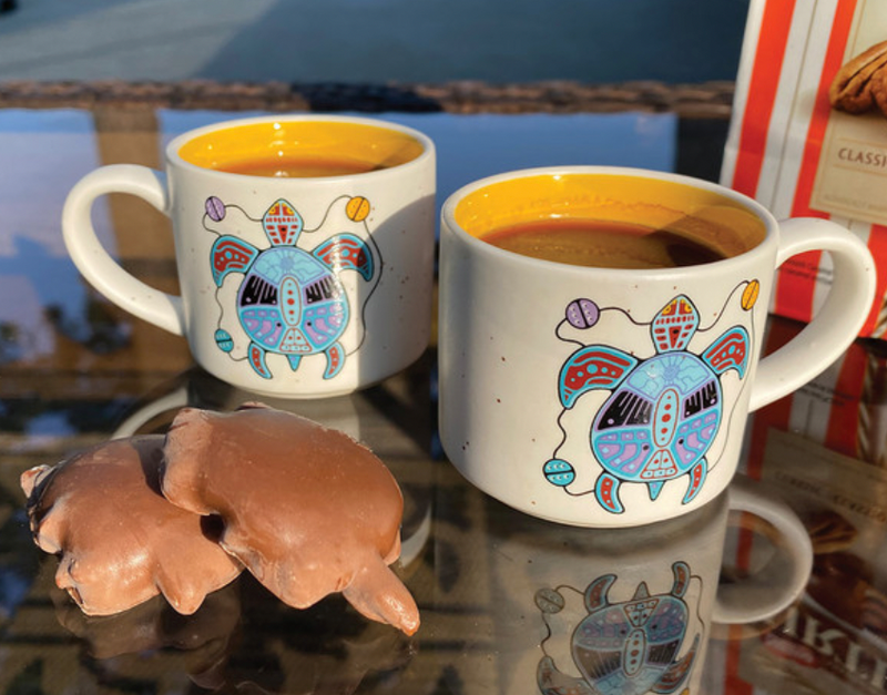 Ceramic Espresso Mugs (Turtle)