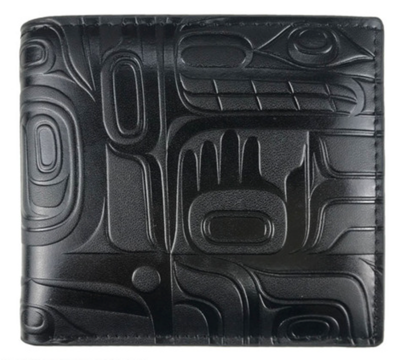 Leather Embossed Wallet (Black)