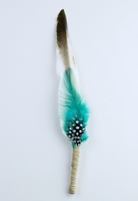 Medium Smudging Feather (Teal/Wisdom)