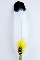 Large Smudging Feather (Yellow/Clarity)