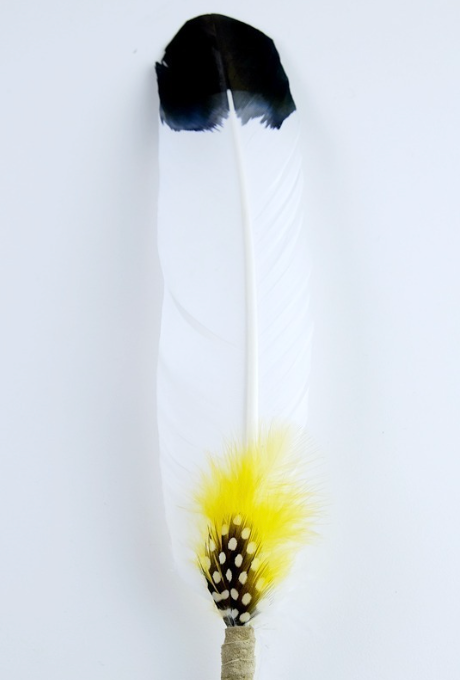 Large Smudging Feather (Yellow/Clarity)