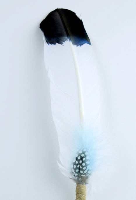 Large Smudging Feather (Baby Blue/Clarity)