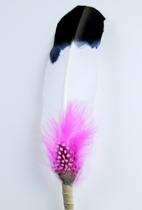 Large Smudging Feather (Pink/Compassion)