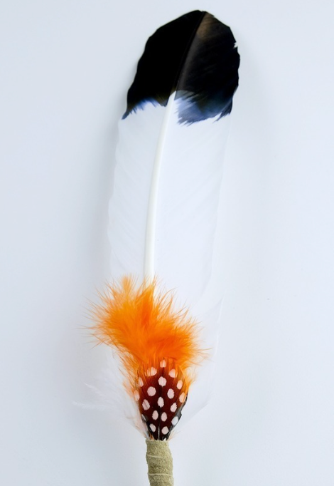 Large Smudging Feather (Orange/Courage)