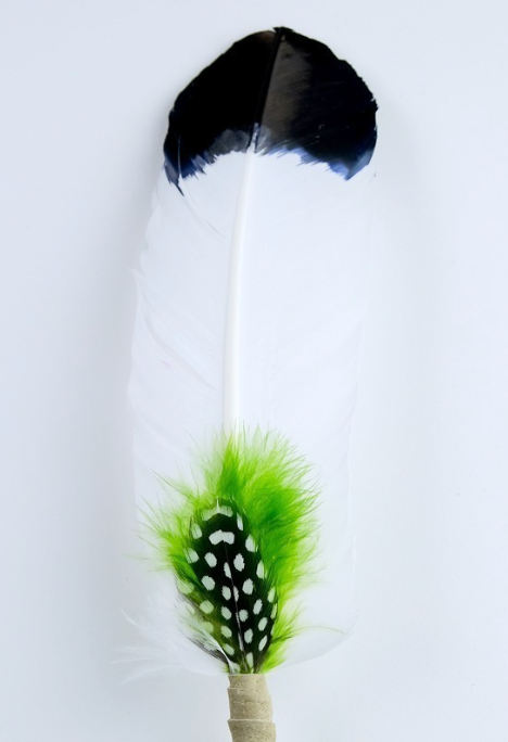 Large Smudging Feather (Green/Harmony)