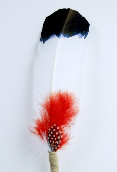 Large Smudging Feather (Red/Insight)