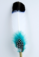 Large Smudging Feather (Teal/Wisdom)