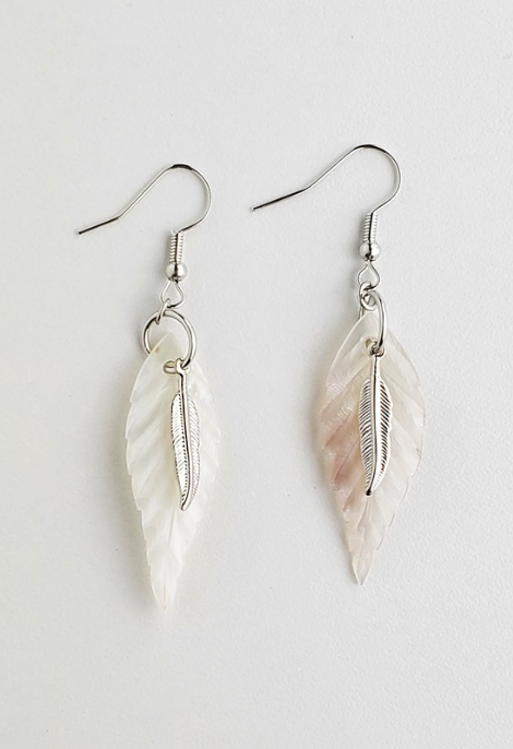 Shell Earrings with Charm