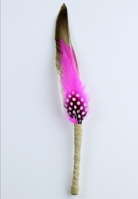 Medium Smudging Feather (Pink/Compassion)