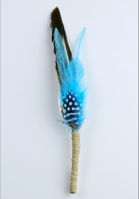 Medium Smudging Feather (Turquoise/Reflection)