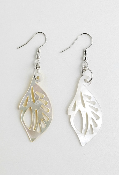 Shell Earrings (Leaf)