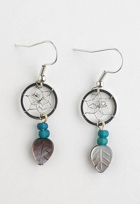 Dream Catcher Earring (Leaf)