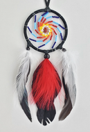 2.5" "Fire" Beaded Dream Catcher