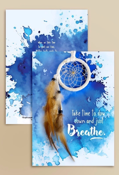 Greeting Card (Blue Splash with DC)