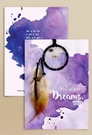 Greeting Card (Purple Splash with DC)