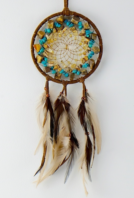 4" Vision Seeker Cluster Dreamcatcher (Brown)