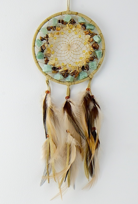 4" Vision Seeker Cluster Dreamcatcher (Tan)