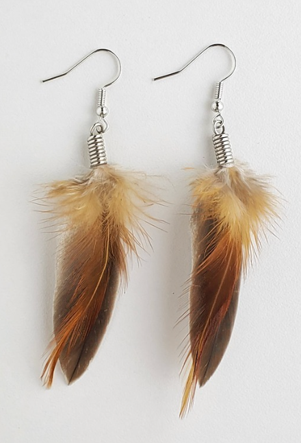 Feather Earrings (Quill/Natural)