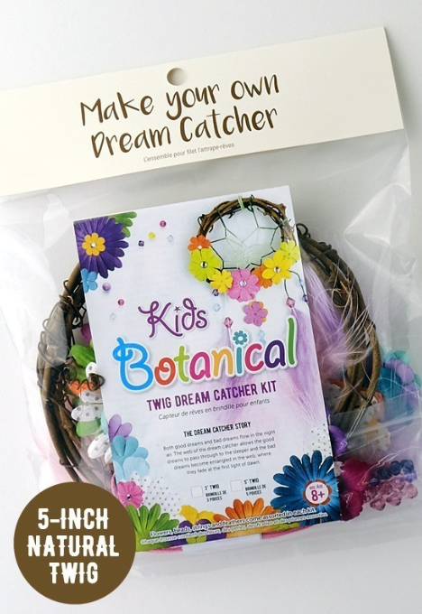 "Kids" Botanical Twig Dream Catcher Kit