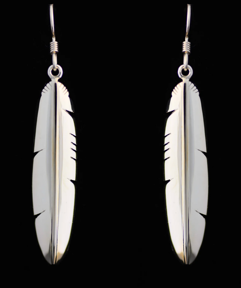 Large Eagle Feather Earrings
