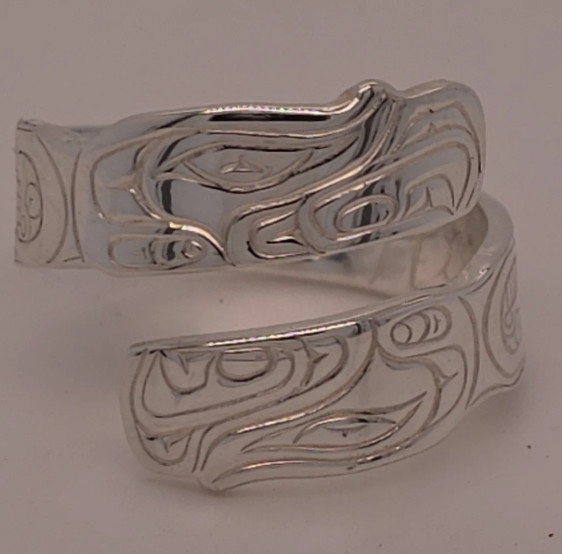 Unifying Humanity Silver Wrap Ring