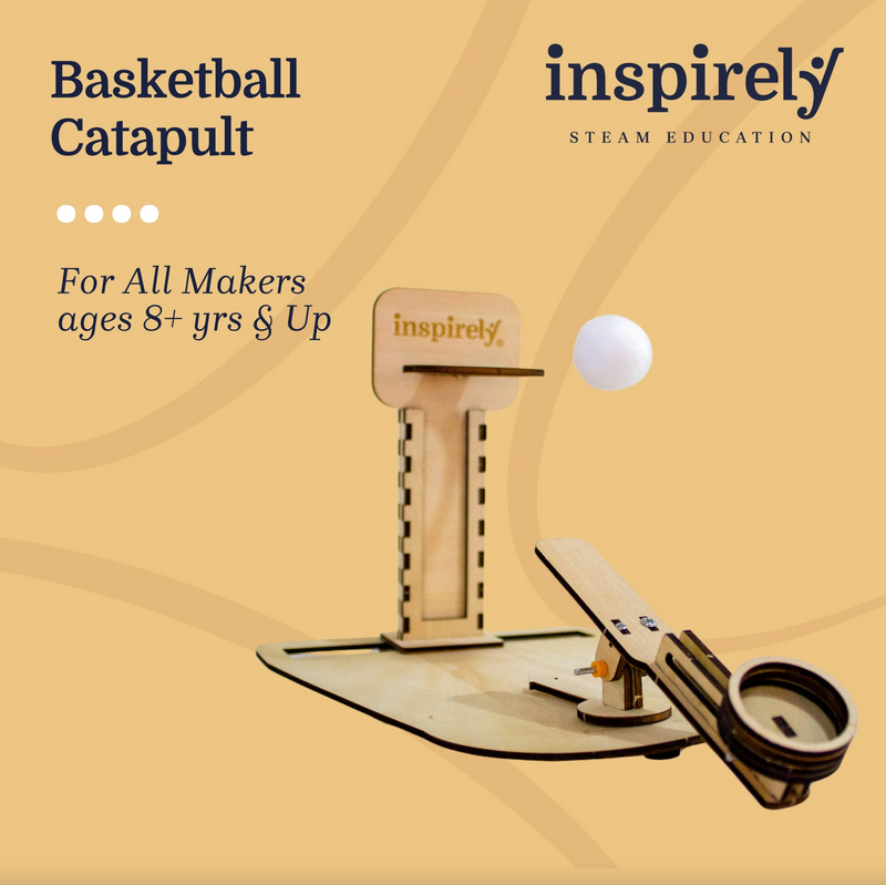 Basketball Catapult (Premium 3D Wooden Kit)