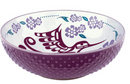 Porcelain Art Bowl (Hummingbird/Purple)