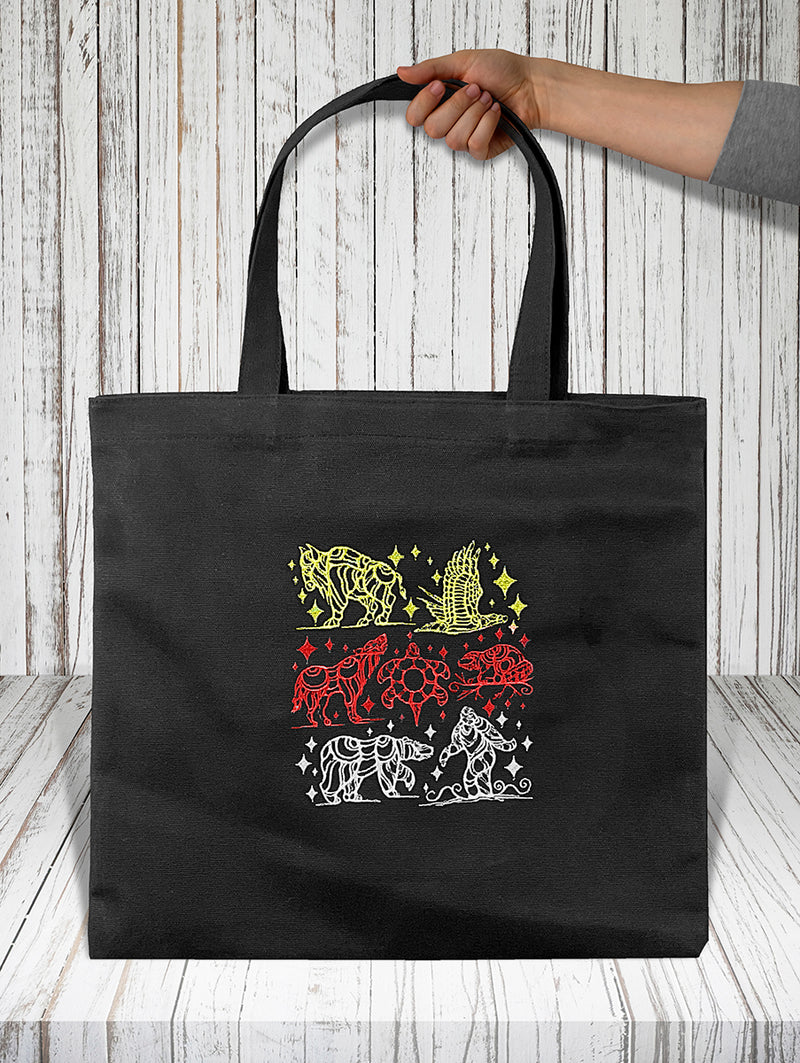 Embroidered Tote Bag (Seven Teachings)