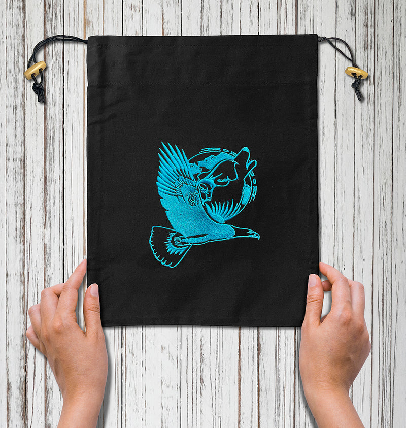 Small Embroidered Tote Bag (Eagle)
