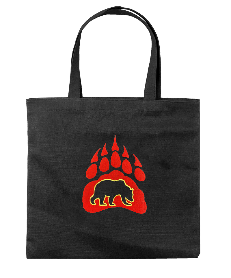 Embroidered Tote Bag (Bear Paw)