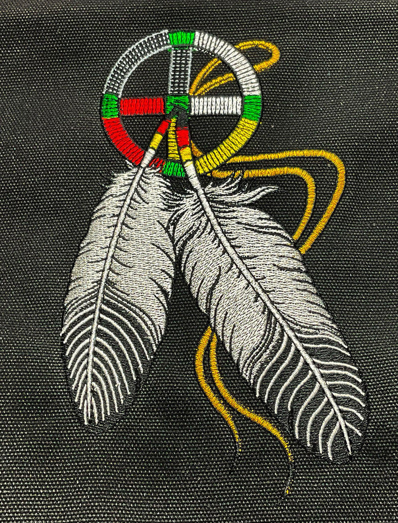 Embroidered Tote Bag (Medicine Wheel)
