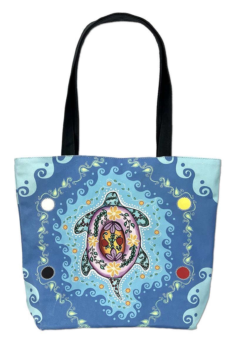 Printed Tote Bag (Turtle)