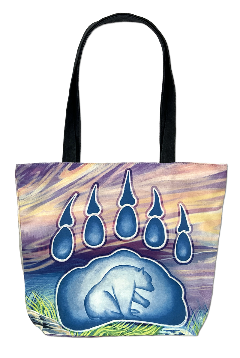 Printed Tote Bag (Bear Paw)