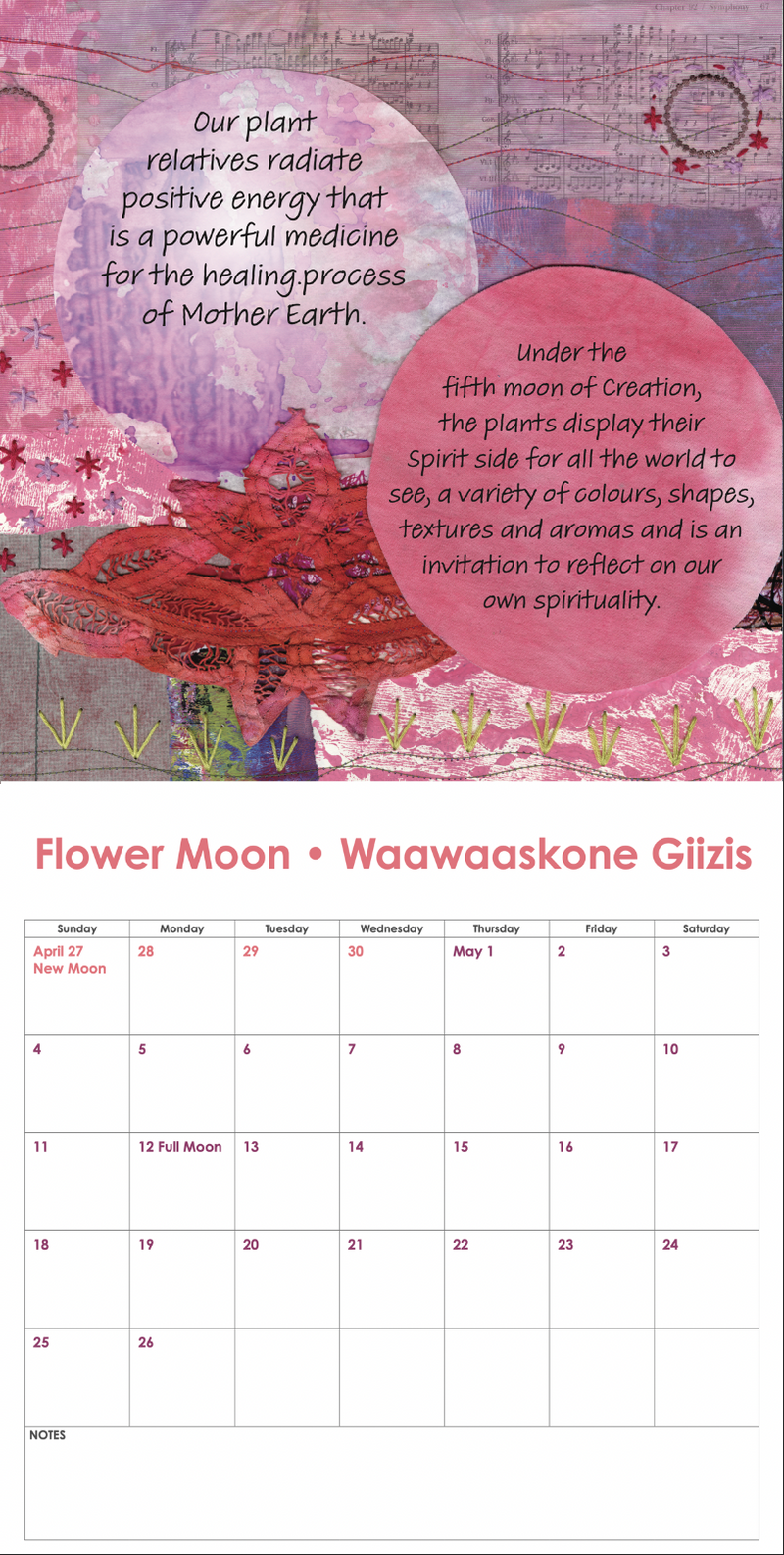 2025 12-Month 13 Moons of Creation Wall Calendar (Avail. Dec. 10th, 2024)