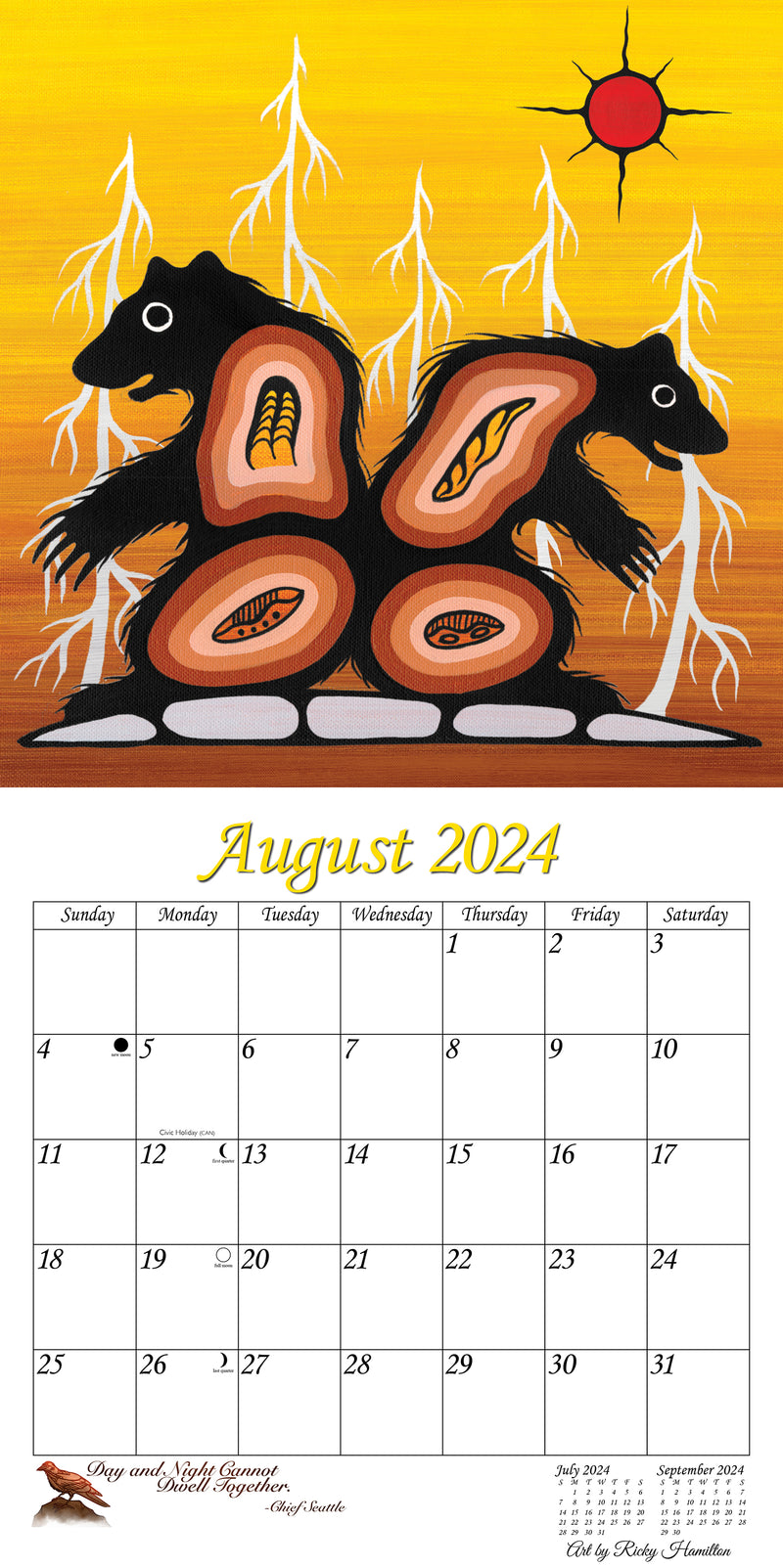 2024 Traditional Calendar
