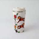 Stainless Steel Travel Mug (Horses)