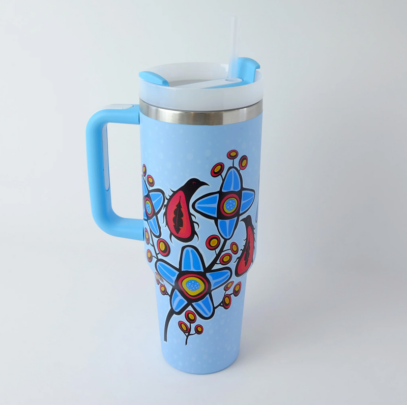 40oz Travel Tumblers (Woodlandesque Florals)(Available July 30th)