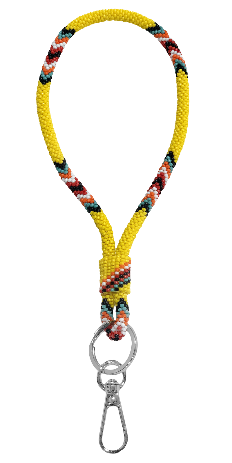 Beaded Wrist Lanyard 7” (Yellow)