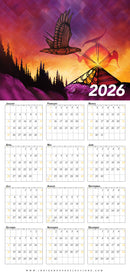 2026 Wipe-clean Calendar (Eagle)