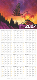 2027 Wipe-clean Calendar (Eagle)
