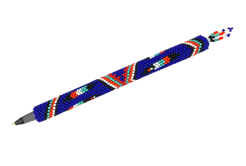 Beaded Pen (Dark Blue)