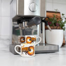 Ceramic Espresso Mugs (Buffaloes - MashkodeBiizhikina)