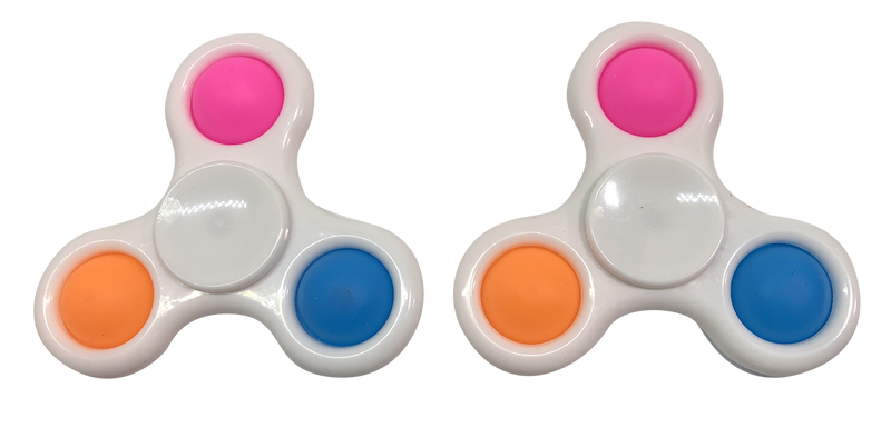 2-Piece Pop Fidget Spinner Set - Plain