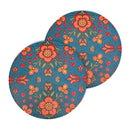 Ceramic Coasters (Prairie Beadwork)