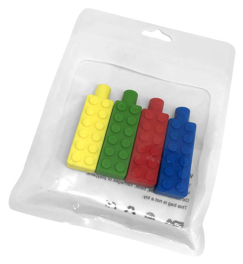 4-Piece Chewable Pencil Toppers