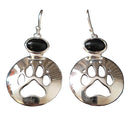 Wolf Paw Cut Out Silver Inlay